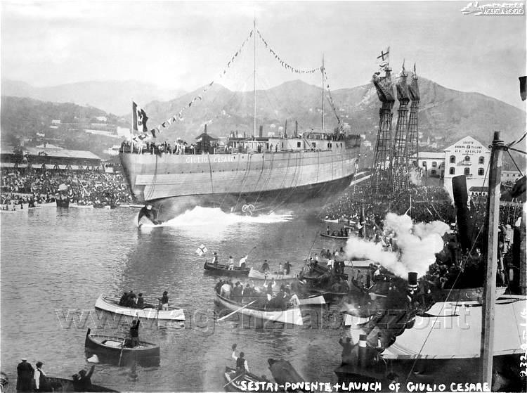 Navi Da Guerra RN Giulio Cesare 1911 Nave Corazzata Da Battaglia 